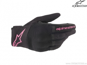 Gants de moto Stella Copper (Noir/Fuchsia) - Alpinestars