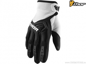 Gants Enduro/Cross pour Jeunes (Noir/Blanc) - Thor