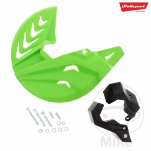 Garde de disque de frein avant vert Polisport - Kawasaki KX 250 F 4T ('13-'19) / Kawasaki KX 250 4T ('20) - JM