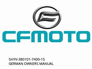 GERMAN OWNERS MANUAL - 5HYV-380101-7400-15 - CFMOTO