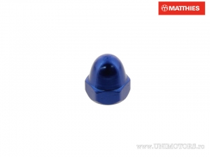 Geschlossene Mutter Pro Bolt M4 x 0,70 mm blau Aluminium - JM