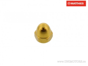 Geschlossene Mutter Pro Bolt M4 x 0,70 mm goldenes Aluminium - JM