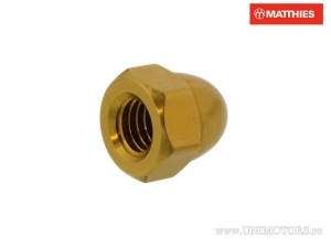 Geschlossene Mutter Pro Bolt M6 x 1.00 mm goldenes Aluminium - JM