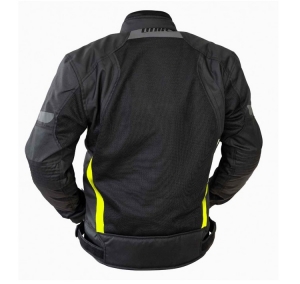 Giacca (moto) uomo Touring Unik Racing modello VZ-06 colore: nero/verde fluorescente - Nero/giallo fluorescente, XXL