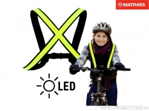 Gilet Led taglia S/M per bambini verde neon - JM