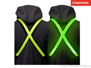 Gilet Led taglia S/M per bambini verde neon - JM