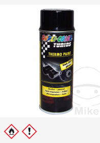 Glossy Black 400ml Exhaust Paint with 300°C Resistance - JM