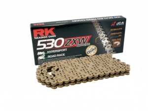 Gold RK XW-Ring Chain GB530 ZXW / 120 - Honda CBF 1000 / CBF 1000 A / Triumph Tiger 1050 Sport / Yamaha YZF-R1 1000 - RK