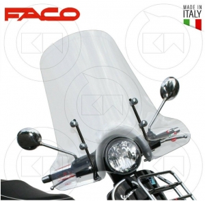 Grand pare-brise (haut) transparent (hiver) - Vespa Granturismo / GT / GTS / GTS Touring / Super GTS 125-200-250-250-300cc - FAC