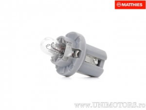 Gray socket bulb T5 B8.5D 24V 1.2W - JM