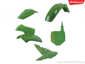 Green Plastic Set - Kawasaki KX 65 A ('00-'20) - Polisport