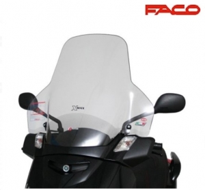 Groot transparant windscherm - Yamaha YP 125 R X-Max ('06-'09) / YP 250 R X-Max ('05-'09) 4T LC 125-250cc - FACO