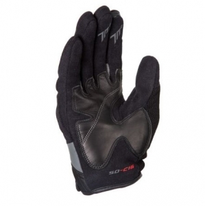 Guantes de hombre de neopreno/cuero Urban verano modelo Seventy SD-C16 - Negro/Gris - Talla: S (7)