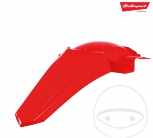 Guardabarros trasero rojo Polisport - Honda CR 125 R ('02-'07) / Honda CR 250 R ('02-'07) - JM