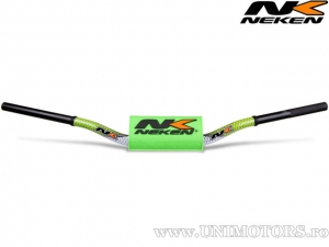 Guidão enduro / cross 28,6mm Neken Radical (design cônico) - branco-verde / 820mm - Neken