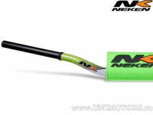 Guidão enduro / cross 28,6mm Neken Radical (design cônico) - branco-verde / 820mm - Neken