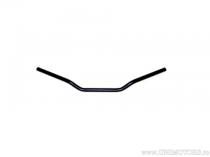 Guidon en acier noir Superbike diamètre 22mm et longueur 760mm - Fehling