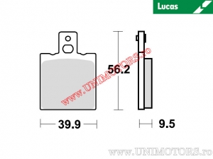 Hátsó fékbetét - MCB623 szerves - Lucas TRW