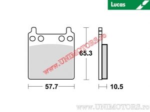 Hátsó fékbetét - MCB63 szerves - Lucas TRW