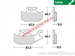 Hátsó fékbetét - MCB724SI sinterizált SI - Lucas TRW