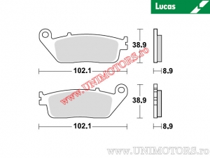 Hátsó fékbetét - MCB764SRM sinterizált SRM - Lucas TRW