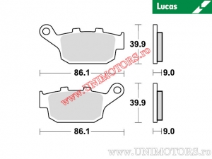 Hátsó fékbetét - MCB841 szerves - Lucas TRW