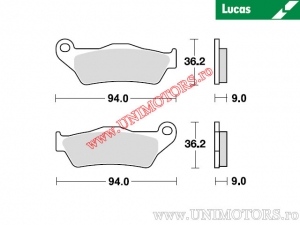 Hátsó fékbetét - MCB871SH sinterelt SH - Lucas TRW