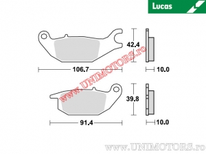 Hátsó fékbetét - MCB883 szerves - Lucas TRW