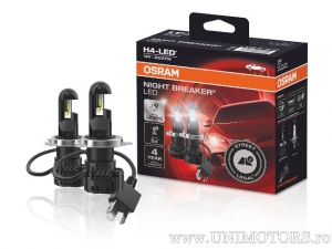 H4 P43t Night Breaker LED 12V 27/23W Set 2 Stück - Osram