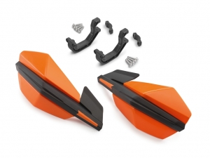 Hand guard set (plastic / orange) - KTM SX / EXC / EXC Six Days / Freeride / SX-F / EXC Racing / SX Mini / MXC - KTM