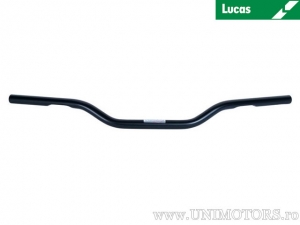 Handlebar black steel Superbike Wide diameter 25.4mm and length 810mm - Fehling