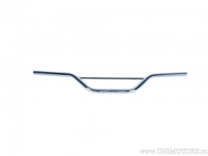 Handlebar, chromed steel with Motocross reinforcement, 22mm diameter and 795mm length - Fehling