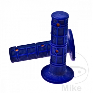 Handlebar grip set 799 blue orange Progrip D: 22 mm L: 115 mm closed - JM