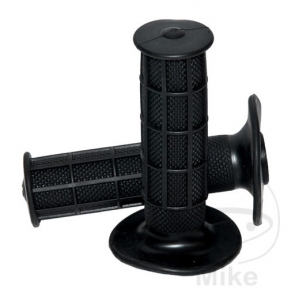 Handlebar grips set black D: 22 mm L: 115 mm closed - JM