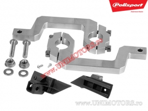 Handprotektoren Qwest (weiß - Aluminiumbefestigung) - Polisport