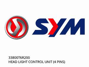 HEAD LIGHT CONTROL UNIT (4 PINS) - 33800T6R200 - SYM