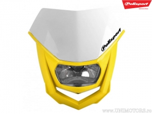 Headlight with white/yellow Halo mask - Polisport