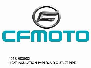 HEAT INSULATION PAPER, AIR OUTLET PIPE - 401B-000002 - CFMOTO