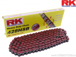 Heavy Duty RK Red 428 HSB / 116 - Benelli TNT 125 Tornado Naked CBS / Generic Worx 125 / Kawasaki KE 175 D / KE 175 F - RK