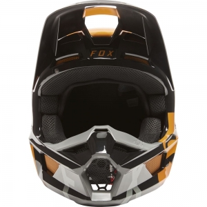 Helm V1 Schräg, ECE [Schwarz/Gold]: Größe - XL