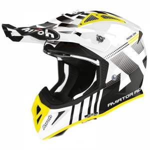 Helmet Aviator Ace Nemesi white glossy: Size - XL