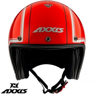 Helmet Axxis model Hornet SV Royal A5 glossy red (integrated sun visor) - Glossy red, XS (53/54cm)