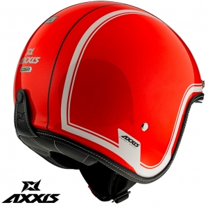 Helmet Axxis model Hornet SV Royal A5 glossy red (integrated sun visor) - Glossy red, XS (53/54cm)