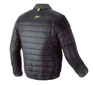 Heren motorjas Urban Seventy model SD-A5 kleur: zwart / fluor groen - Softshell type - lichtgewicht - Zwart / geel