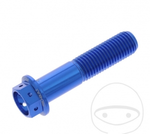 Hexagonal Cap Screw Pro Bolt M10 x 1.25 x 45 mm Aluminum Racing Blue - JM