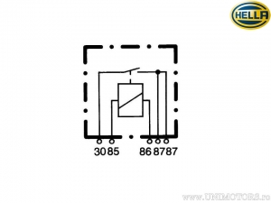 Hilfsrelais - BMW R 100 CS / R 100 RS / R 100 RT / R 100 S / R 100 T / R 60 / R 75 / R 80 / R 80 RT - Hella