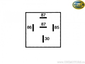 Hilfsrelais - BMW R 100 CS / R 100 RS / R 100 RT / R 100 S / R 100 T / R 60 / R 75 / R 80 / R 80 RT - Hella