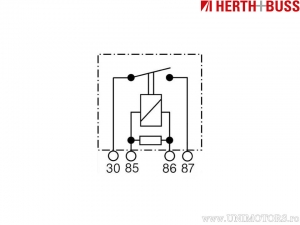 Hilfsrelais - Honda CB 125 R / NSC 110 Vision / NSS 125 AD / PCX 125 A / SH 125 AD / SH 150 AD / SH 150 i - HERTH & BUSS