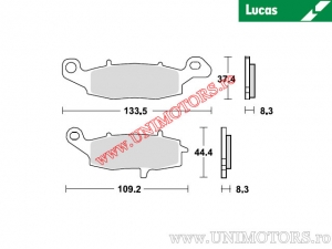 Hintere Bremsbeläge - MCB682 organisch - Lucas TRW