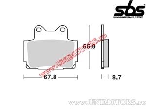 Hintere Bremsbeläge - SBS 570HF (Keramik) - (SBS)